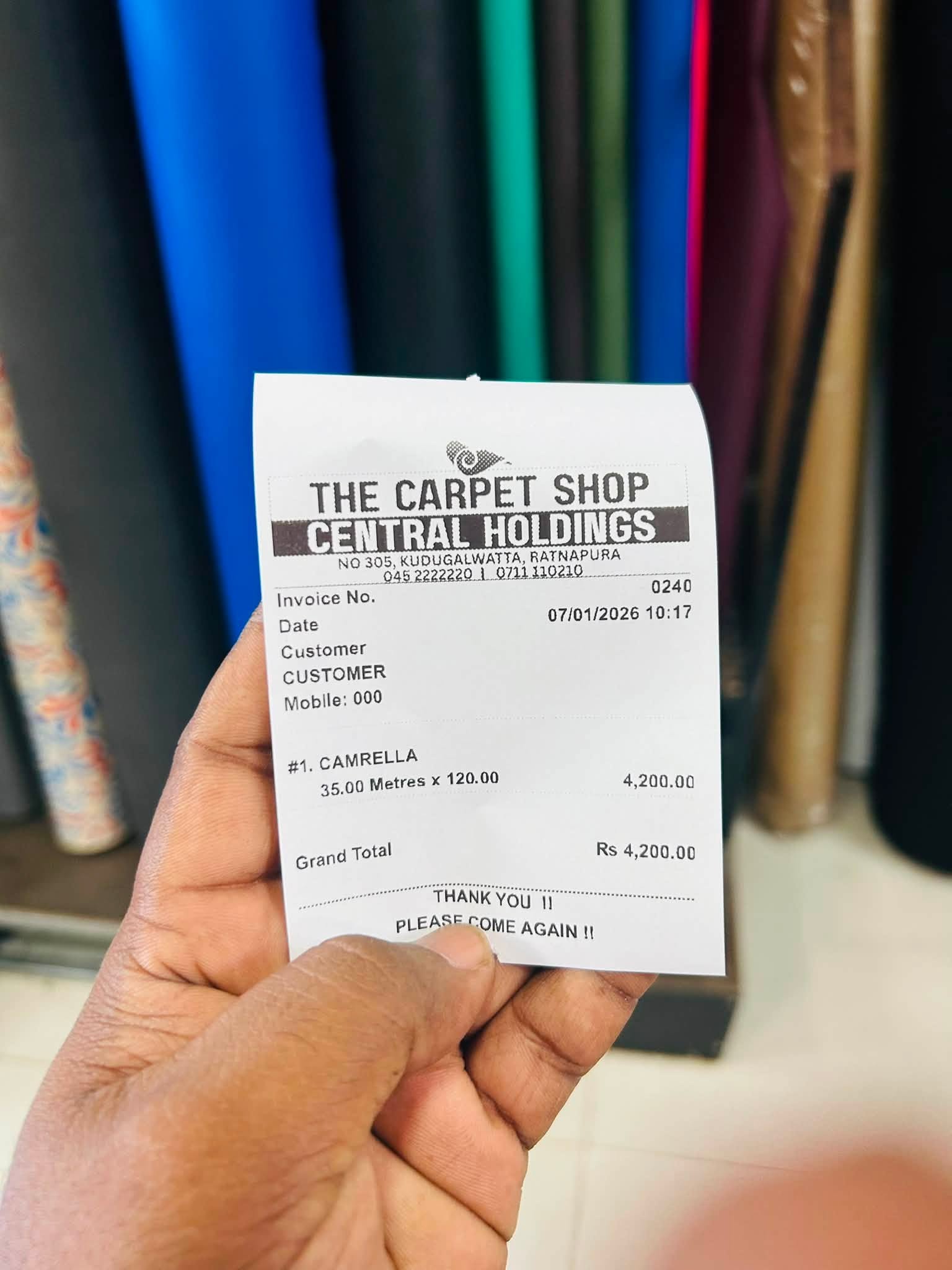 THE CARPET SHOP -RATNAPURA